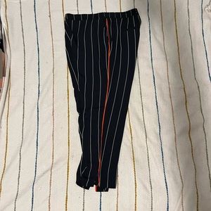 Anthropologie Cropped Pinstripe Pant